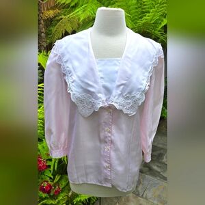 Vintage 1980's Nilani Peasant Top Size 9-10